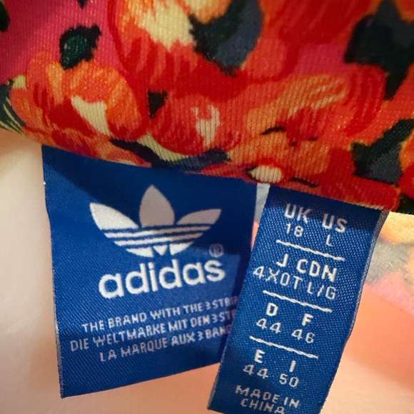 Adidas x FARM Rio Jardineto Firebird Track Jacket Floral Bomber Jacket Sz L - Picture 6 of 6